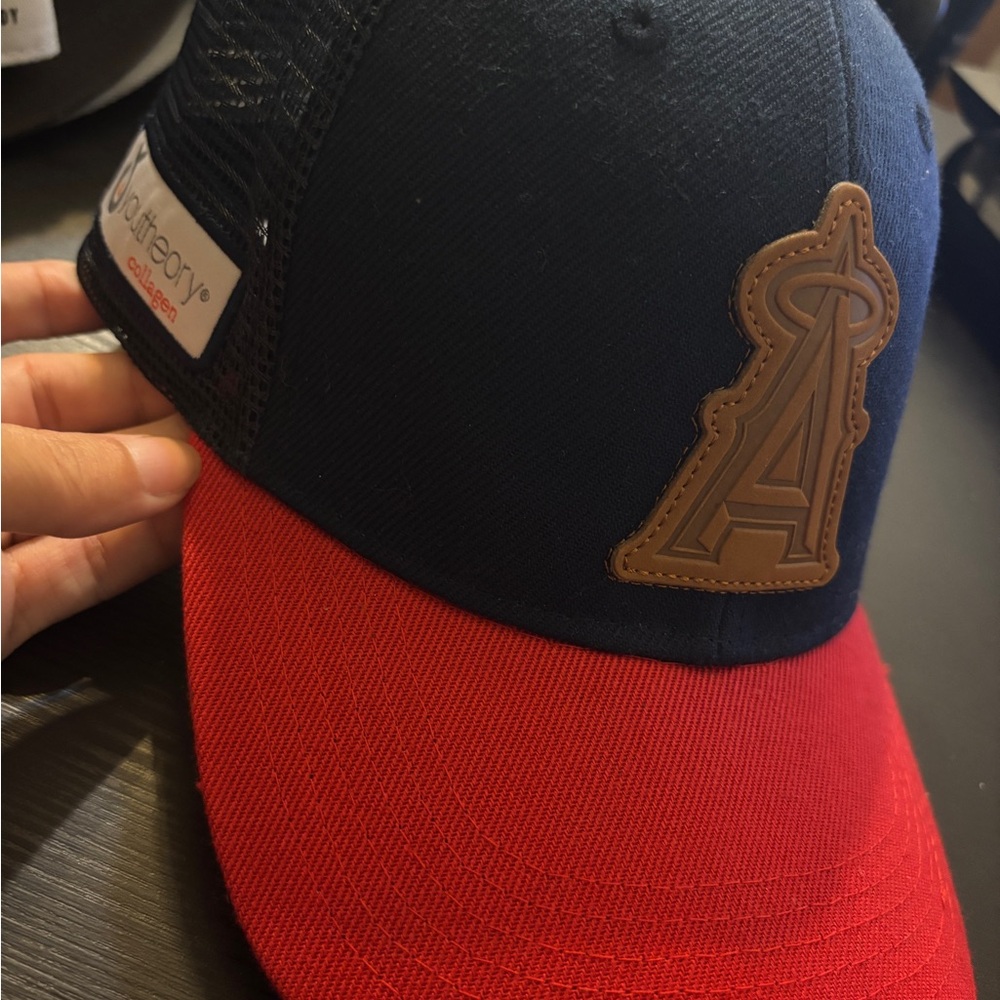 Los Angeles Angels Promotional Meshback Hat Blue Adjustable One Size Cap